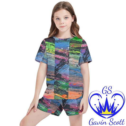 Gavin Scott Mesh Tee and Shorts Set (Youth/Petite Genderless 2-16)