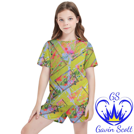 Gavin Scott Mesh Tee and Shorts Set (Youth/Petite Genderless 2-16)