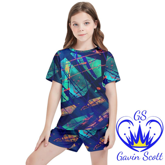 Gavin Scott Mesh Tee and Shorts Set (Youth/Petite Genderless 2-16)