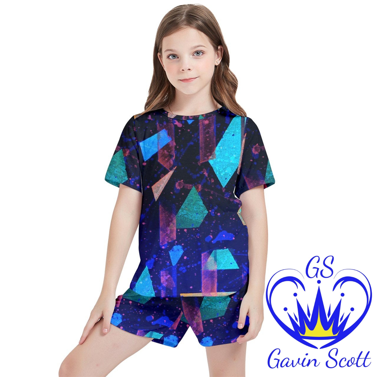 Gavin Scott Mesh Tee and Shorts Set (Youth/Petite Genderless 2-16)