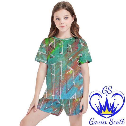 Gavin Scott Mesh Tee and Shorts Set (Youth/Petite Genderless 2-16)