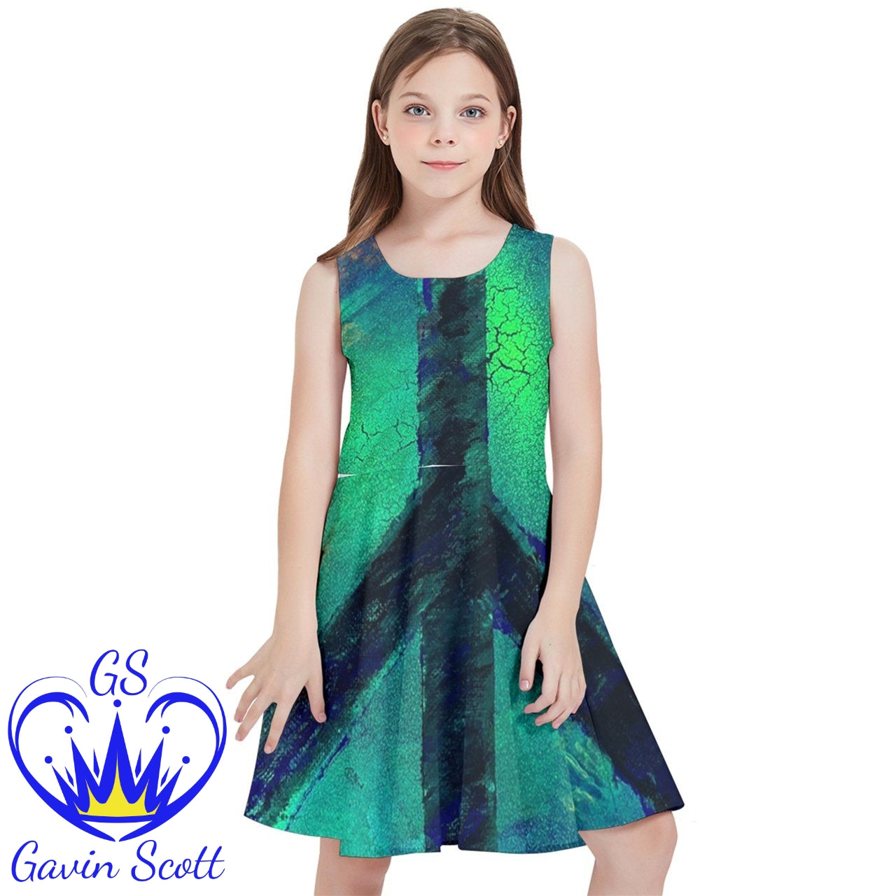 Gavin Scott Sunshine Skater Dress (Youth/Petite Femme 2-18)