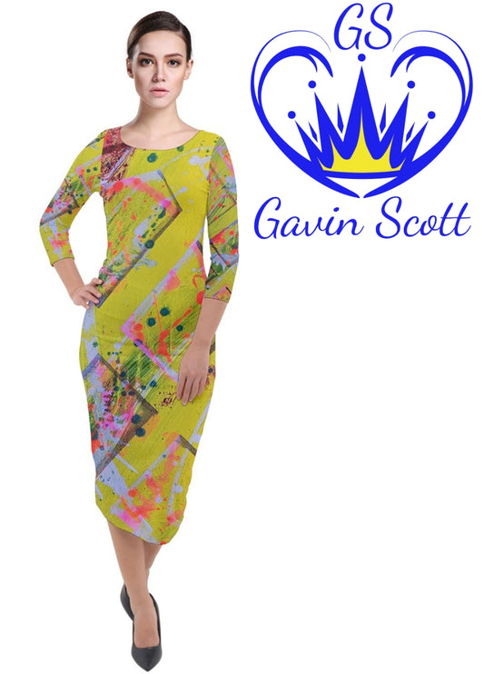 Gavin Scott Velvet Bodycon Dress (Femme XS-3XL)