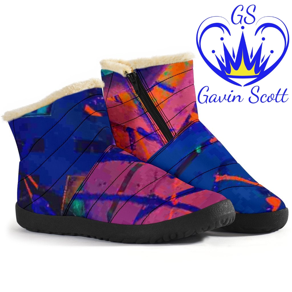 Gavin Scott Funky Faux Fur Slip-on Boots