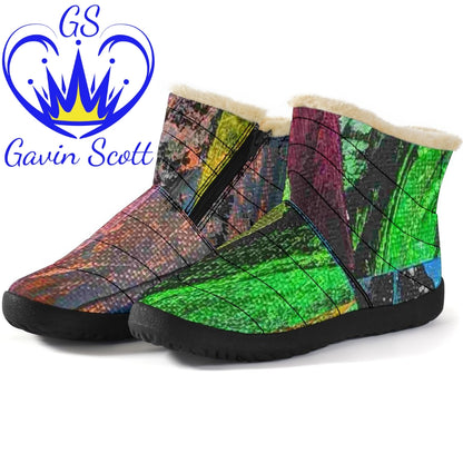 Gavin Scott Funky Faux Fur Slip-on Boots
