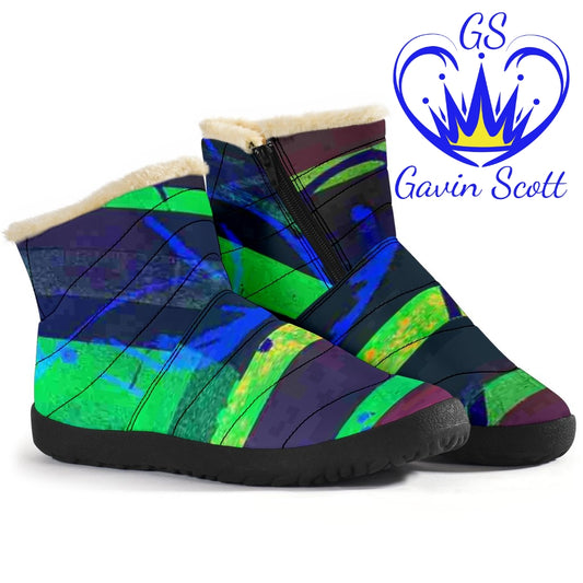 Gavin Scott Funky Faux Fur Slip-on Boots