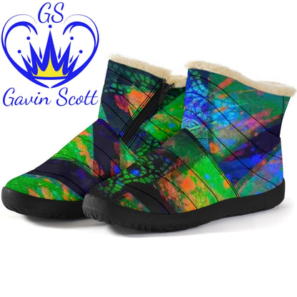 Gavin Scott Funky Faux Fur Slip-on Boots