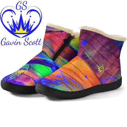 Gavin Scott Funky Faux Fur Slip-on Boots