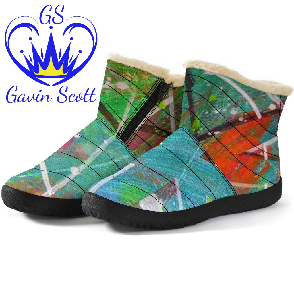 Gavin Scott Funky Faux Fur Slip-on Boots