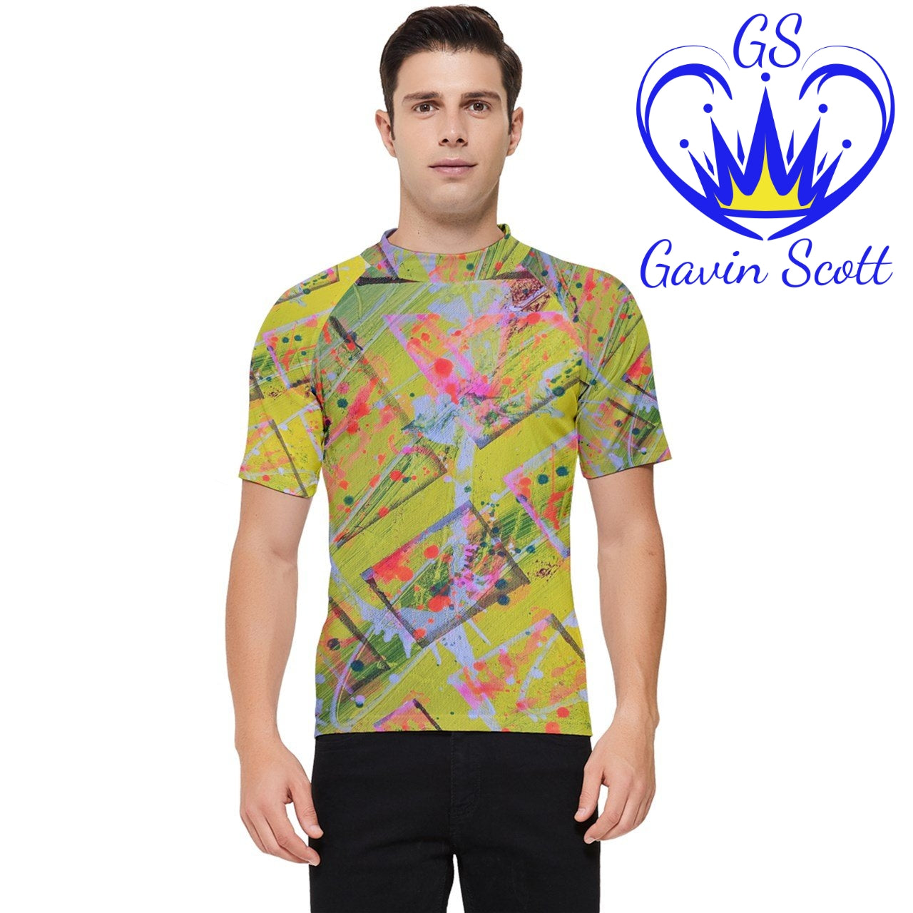 Gavin Scott Short Sleeve Rash Guard (Masc XS-5XL)