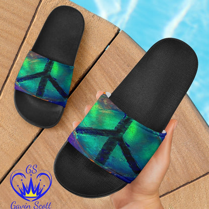 Gavin Scott Slide On Sandals - Black