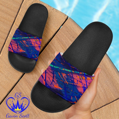 Gavin Scott Slide On Sandals - Black