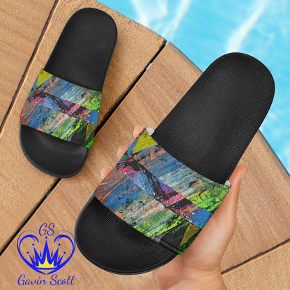 Gavin Scott Slide On Sandals - Black