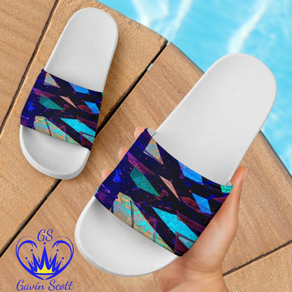 Gavin Scott Slide On Sandals - White