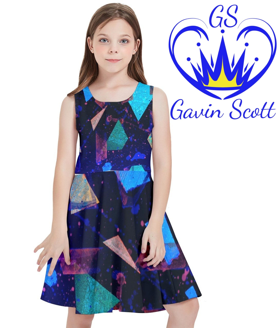 Gavin Scott Sunshine Skater Dress (Youth/Petite Femme 2-18)