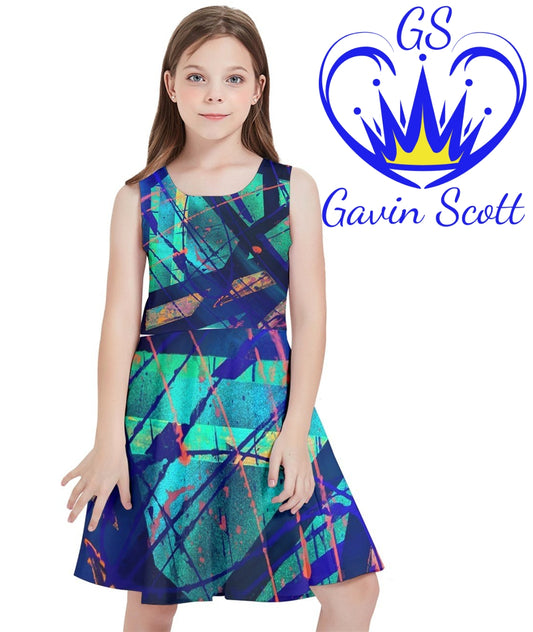 Gavin Scott Sunshine Skater Dress (Youth/Petite Femme 2-18)