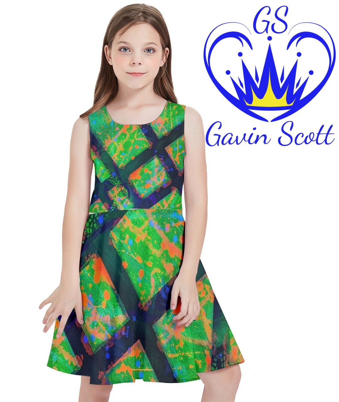 Gavin Scott Sunshine Skater Dress (Youth/Petite Femme 2-18)