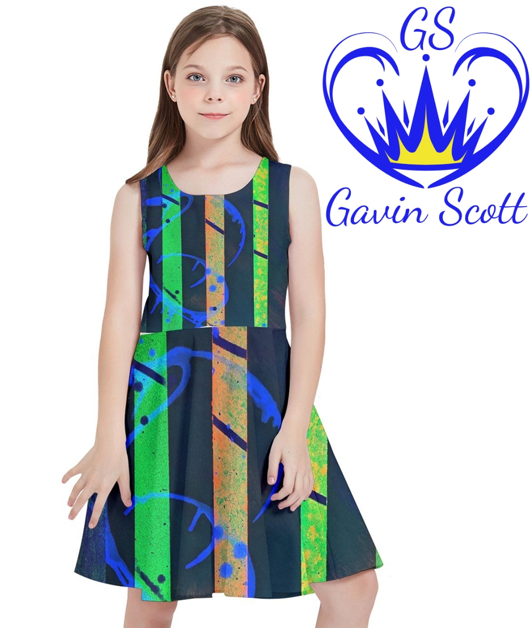 Gavin Scott Sunshine Skater Dress (Youth/Petite Femme 2-18)