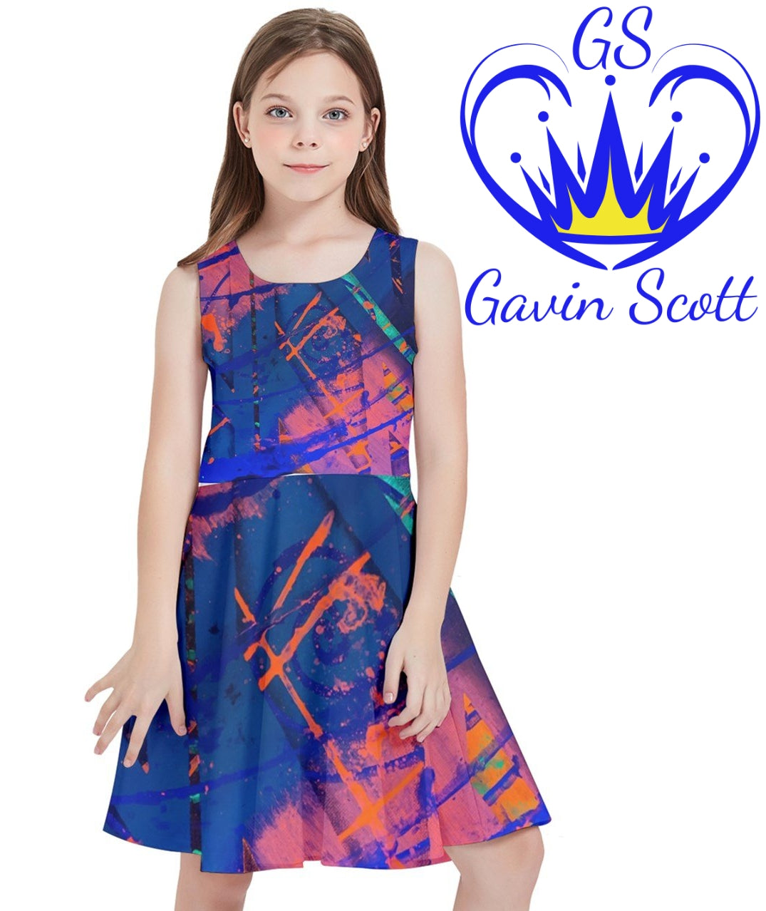 Gavin Scott Sunshine Skater Dress (Youth/Petite Femme 2-18)