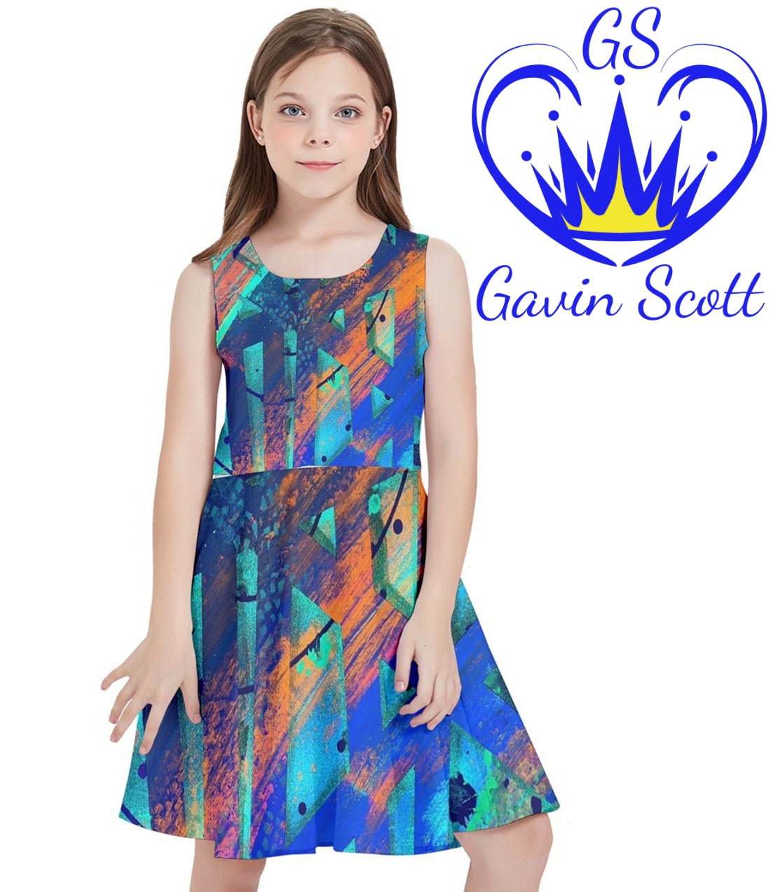 Gavin Scott Sunshine Skater Dress (Youth/Petite Femme 2-18)