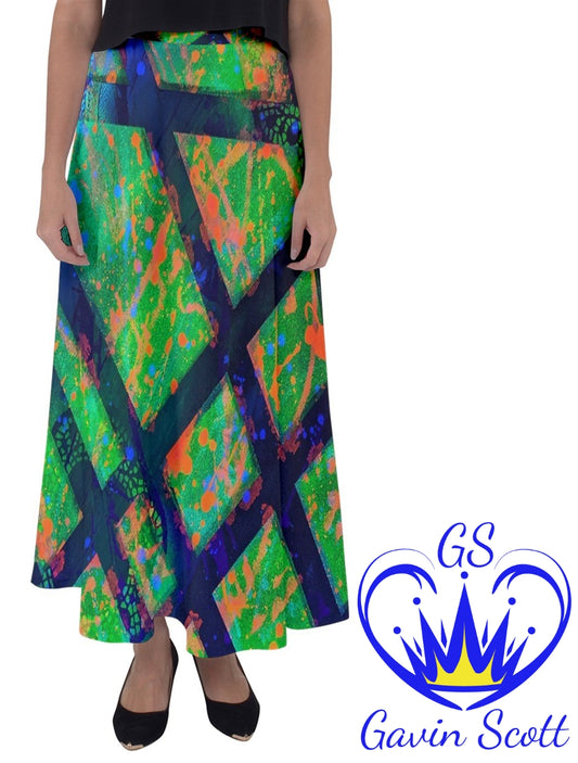 Gavin Scott Flared Maxi Skirt (Femme XS-5XL)