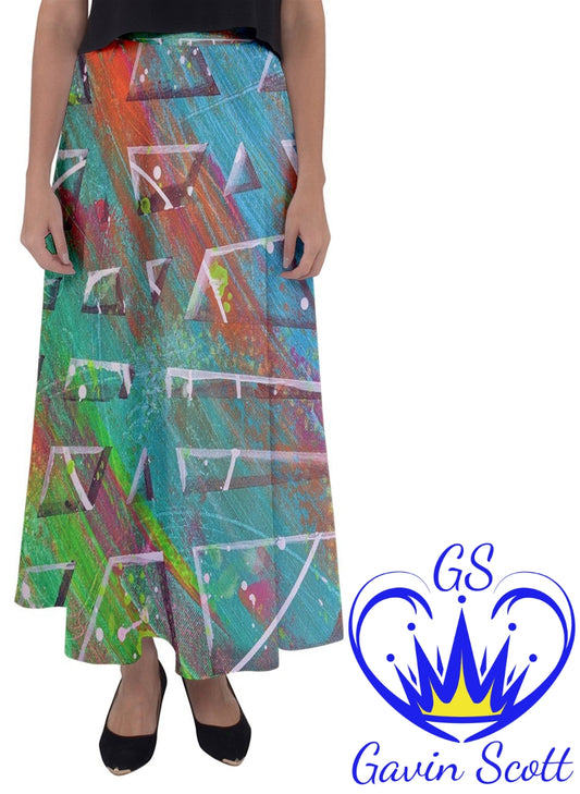 Gavin Scott Flared Maxi Skirt (Femme XS-5XL)