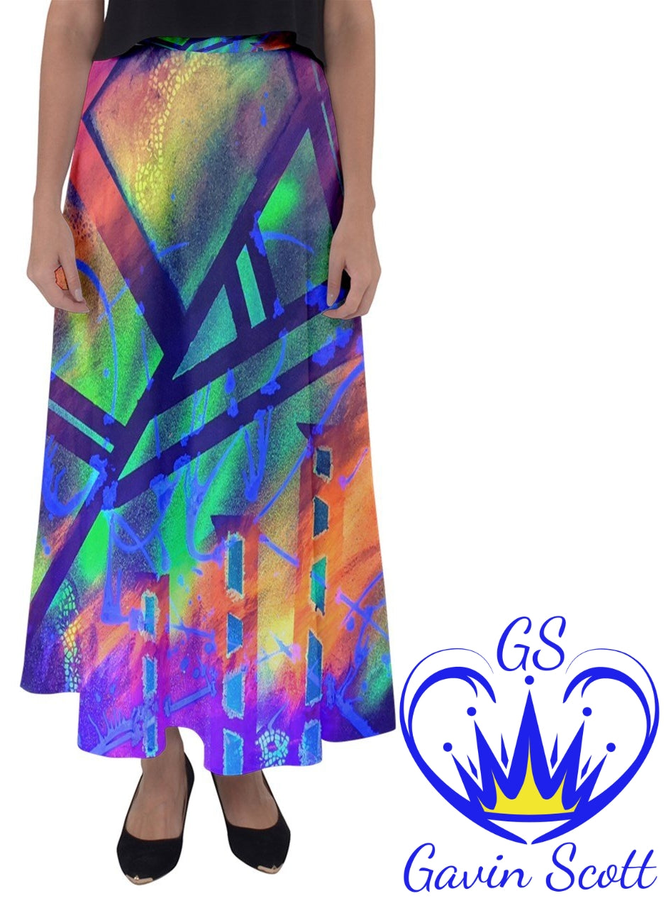 Gavin Scott Flared Maxi Skirt (Femme XS-5XL)