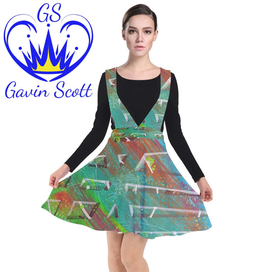 Gavin Scott Plunge Pinafore Dress (Femme XS-3XL)