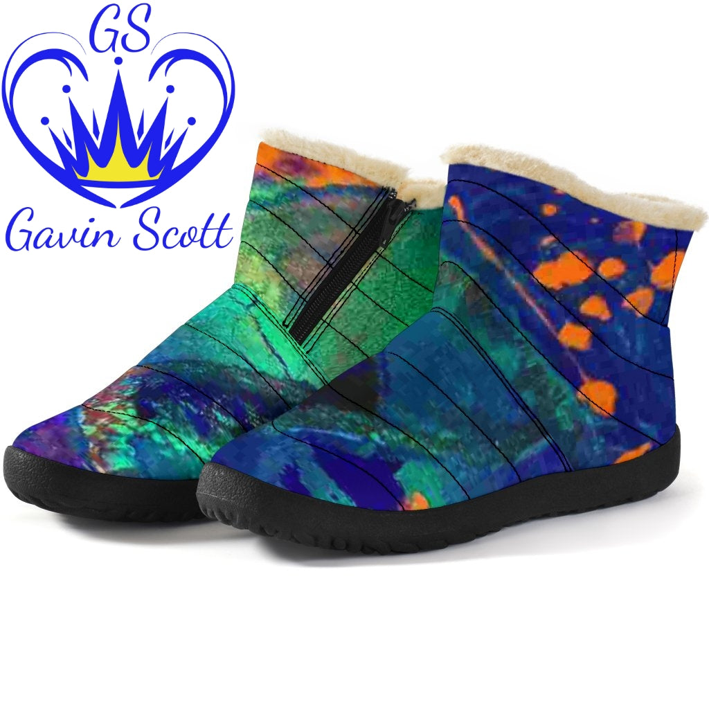 Gavin Scott Funky Faux Fur Slip-on Boots