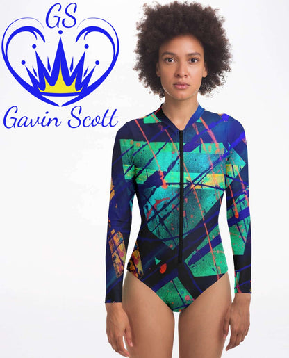 Gavin Scott Long Sleeve Festival Catsuit w/UPF 50+  (Femme XS-XL)