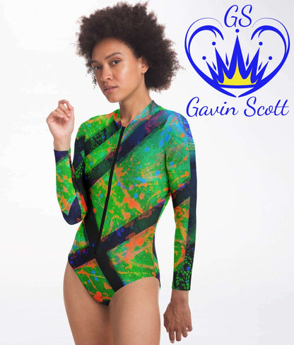 Gavin Scott Long Sleeve Festival Catsuit w/UPF 50+  (Femme XS-XL)