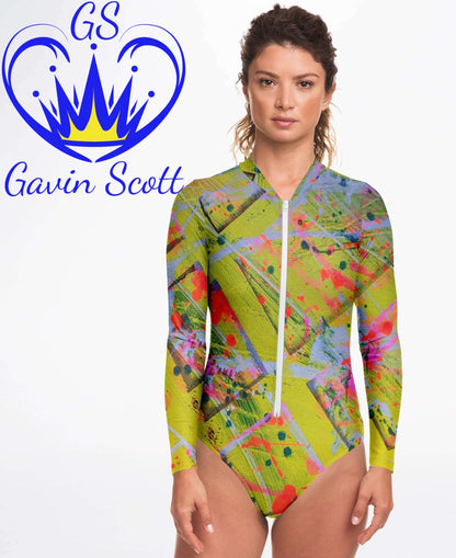 Gavin Scott Long Sleeve Festival Catsuit w/UPF 50+  (Femme XS-XL)