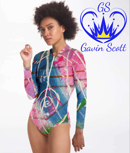 Gavin Scott Long Sleeve Festival Catsuit w/UPF 50+  (Femme XS-XL)