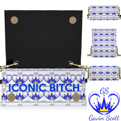 Gavin Scott ICONIC 100% Genuine Nappa Leather BAD BITCH Evening Bag