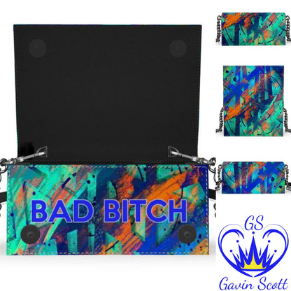 Gavin Scott 100% Genuine Nappa Leather BAD BITCH Evening Bag