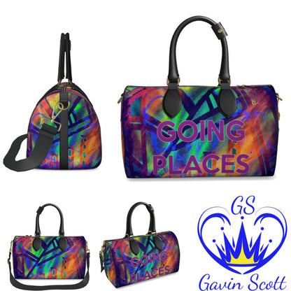 Gavin Scott Deluxe Leather GOING PLACES Duffel Bags