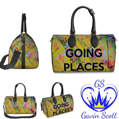 Gavin Scott Deluxe Leather GOING PLACES Duffel Bags