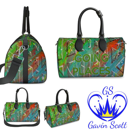 Gavin Scott Deluxe Leather GOING PLACES Duffel Bags