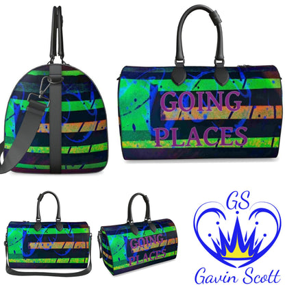 Gavin Scott Deluxe Leather GOING PLACES Duffel Bags