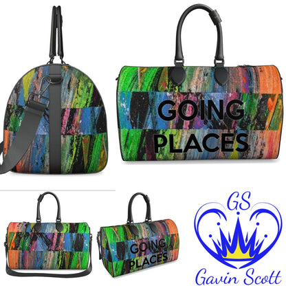 Gavin Scott Deluxe Leather GOING PLACES Duffel Bags