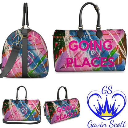Gavin Scott Deluxe Leather GOING PLACES Duffel Bags