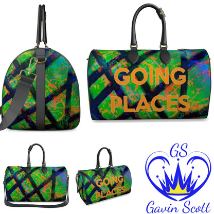 Gavin Scott Deluxe Leather GOING PLACES Duffel Bags