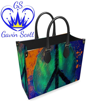 Gavin Scott 100% Genuine Nappa Leather Shopping Tote (2 Size Options)