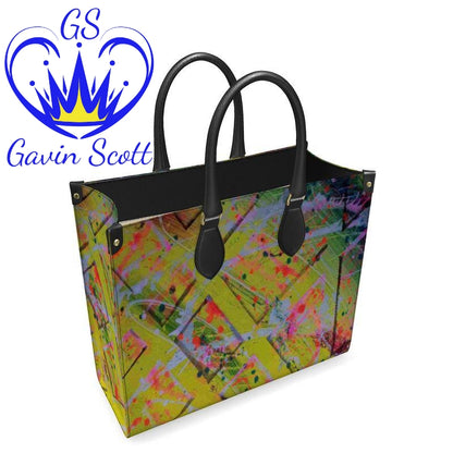 Gavin Scott 100% Genuine Nappa Leather Shopping Tote (2 Size Options)