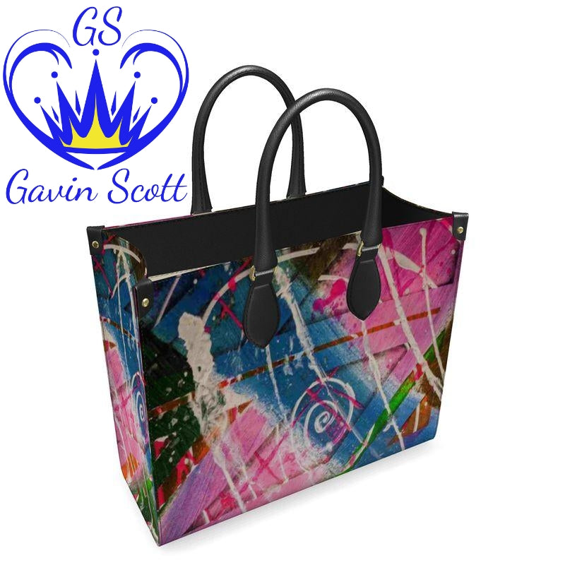 Gavin Scott Deluxe Leather Shopping Tote