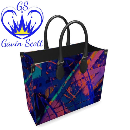 Gavin Scott 100% Genuine Nappa Leather Shopping Tote (2 Size Options)