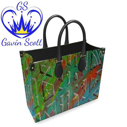 Gavin Scott 100% Genuine Nappa Leather Shopping Tote (2 Size Options)