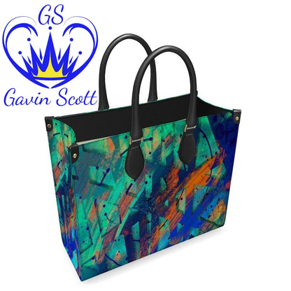 Gavin Scott 100% Genuine Nappa Leather Shopping Tote (2 Size Options)