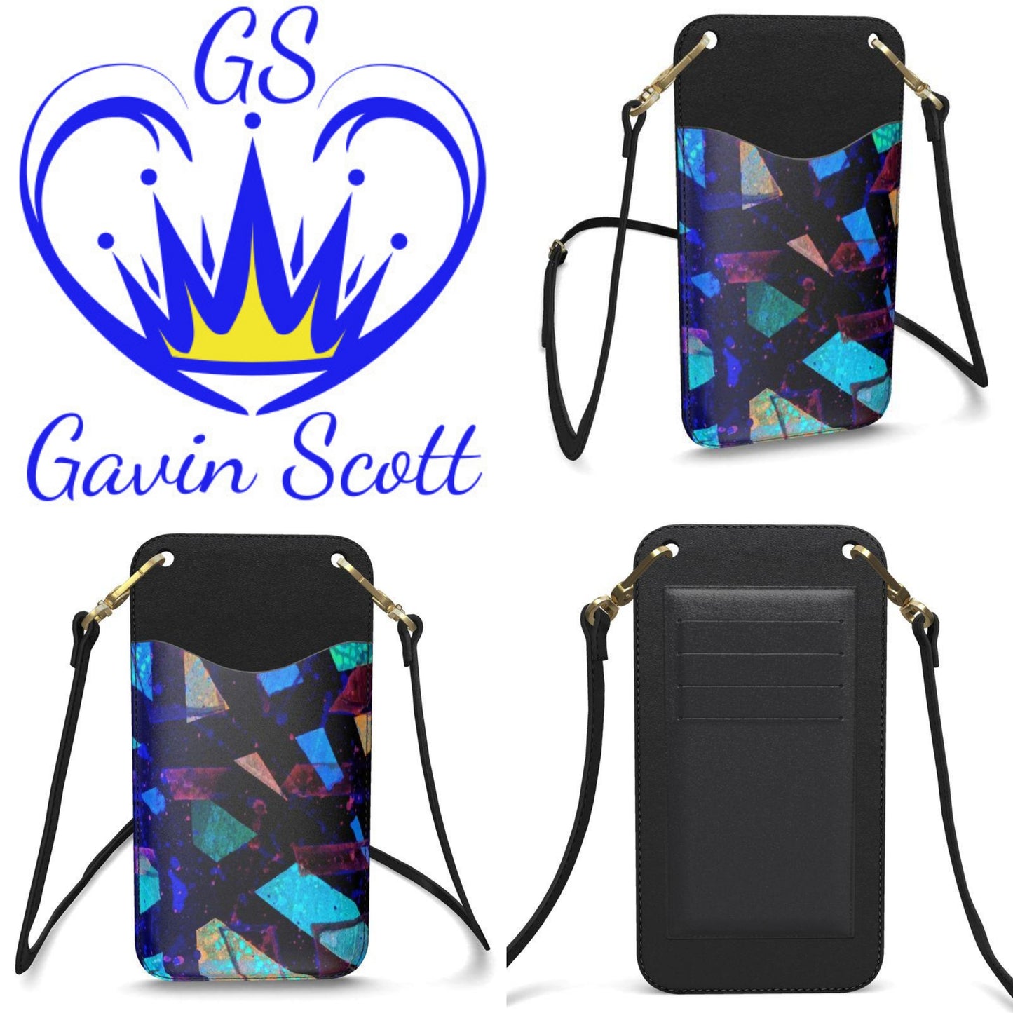 Gavin Scott Deluxe Leather Crossbody Phone Pouch