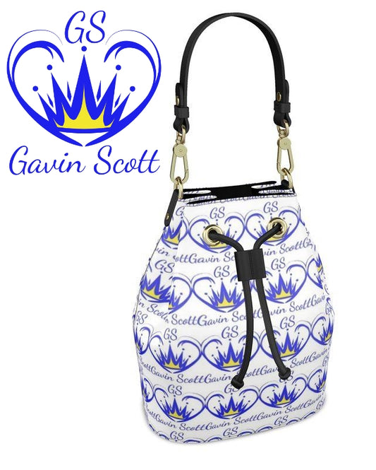 Gavin Scott Deluxe Leather ICONIC Drawstring Bucket Bag